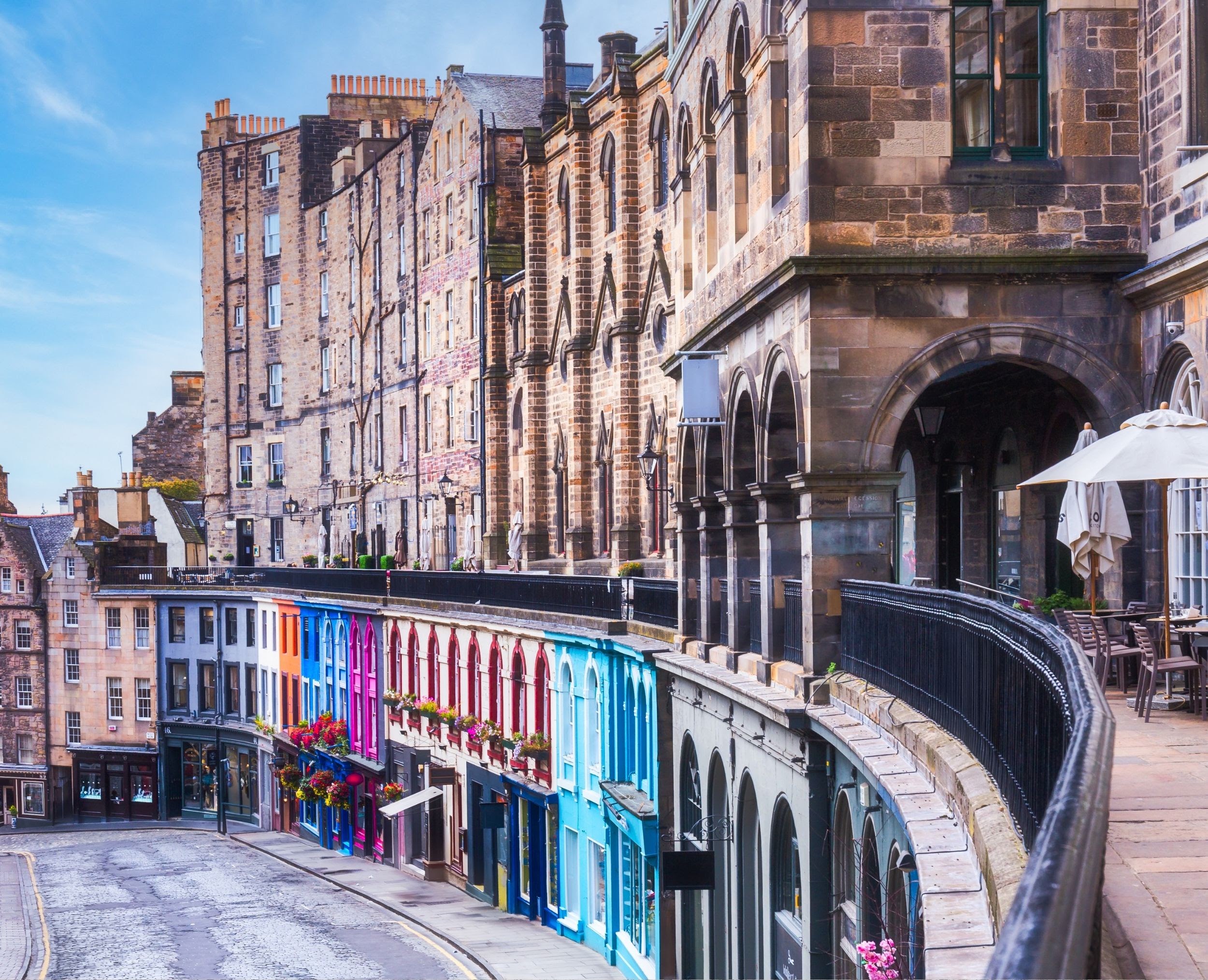 Edinburgh Old Town with its dense irregular historic urban form